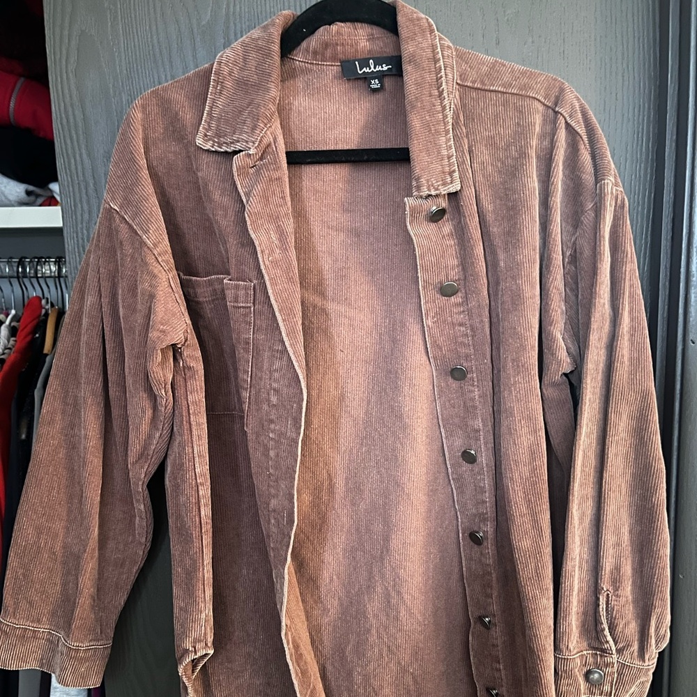 Lulus Brown Corduroy Jacket - XS